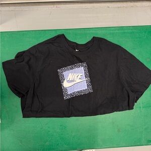 Nike Black and Purple Graphic Tee